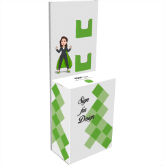 Stembus met folderhouders