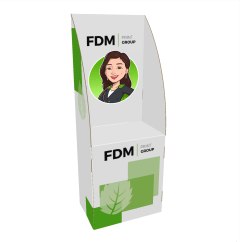 Desk with curved sides