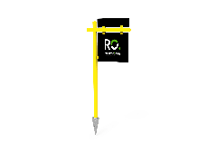 Makelaars tuinbord - Geel