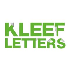 Kleefletters 1 kleur