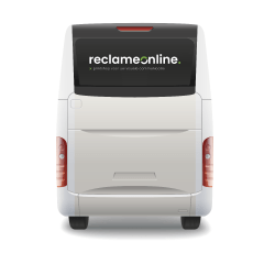 Belettering Bus One-way-vision