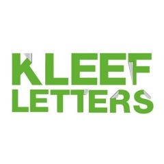 Kleefletters 1 kleur