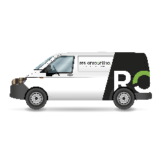 Belettering Kleine Bestelwagen Halve Wrap