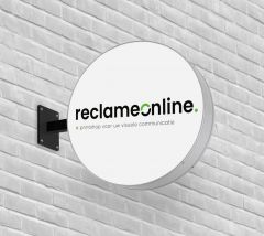 Boîte à lumière double face rond