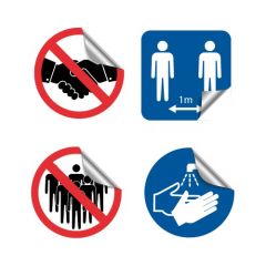 Autocollants d'hygiène