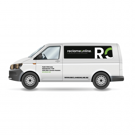 Belettering kleine bestelwagen